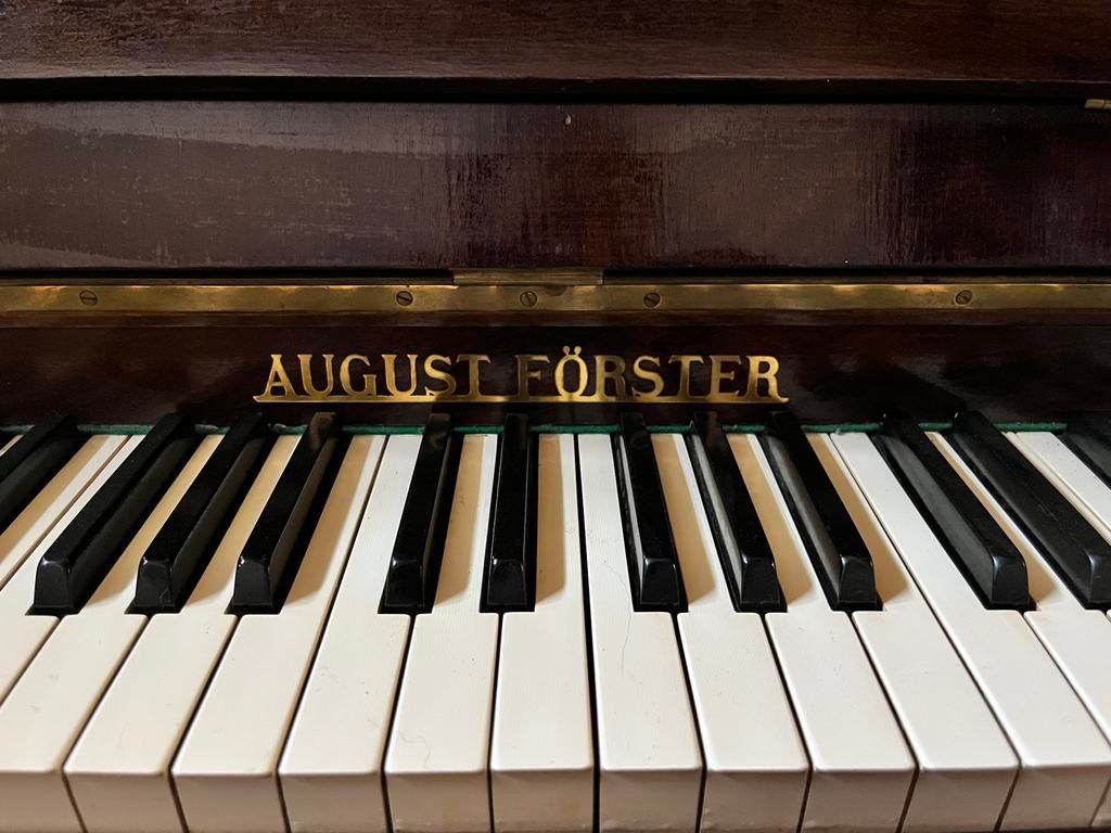 August Förster piano, Muziek en Instrumenten, Piano's, Ophalen, Gebruikt, Bruin, Piano