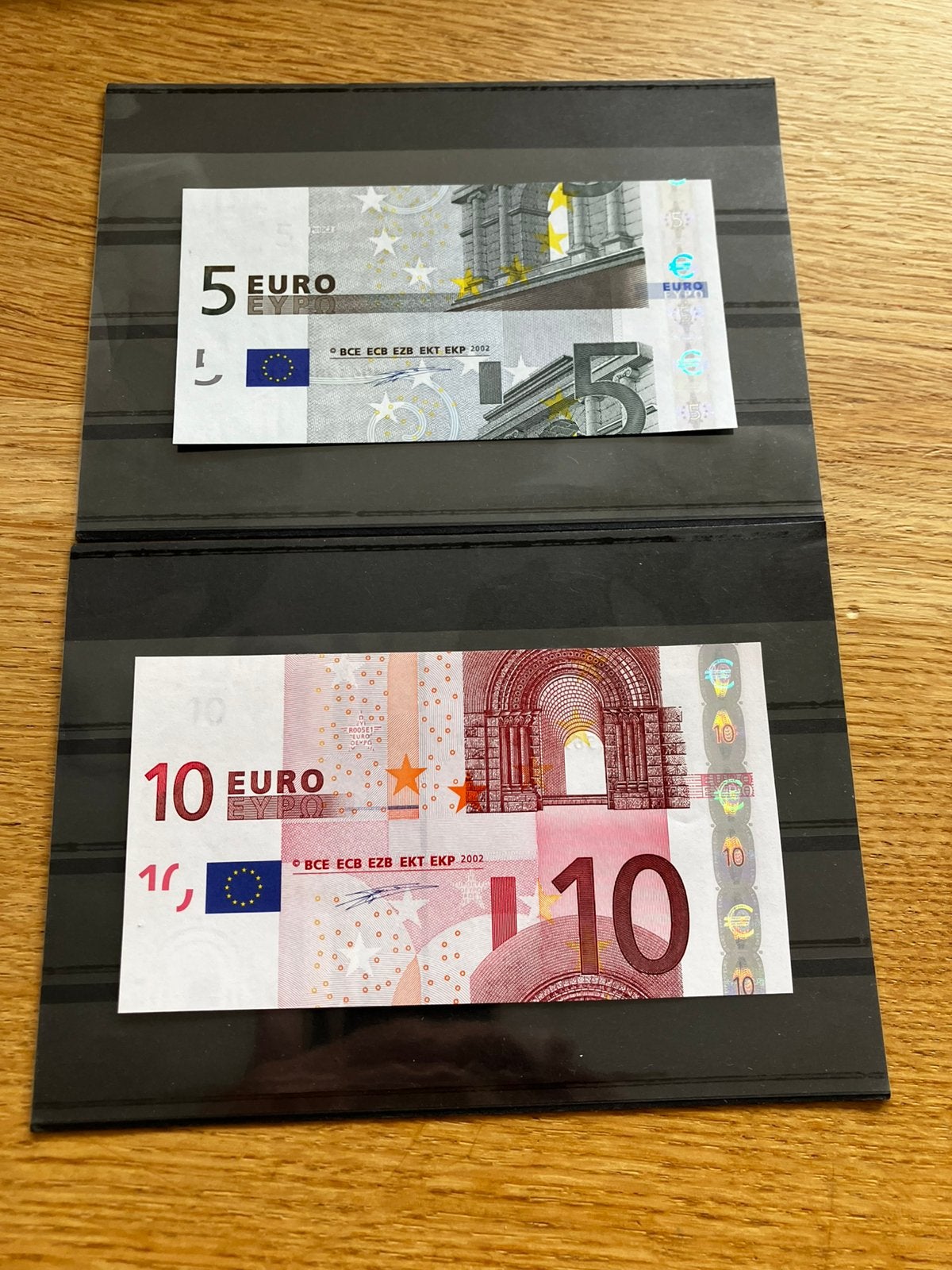 2 stuks versneden eurobiljet - zeer bijzonder !!!, Postzegels en Munten, Ophalen of Verzenden, Overige landen