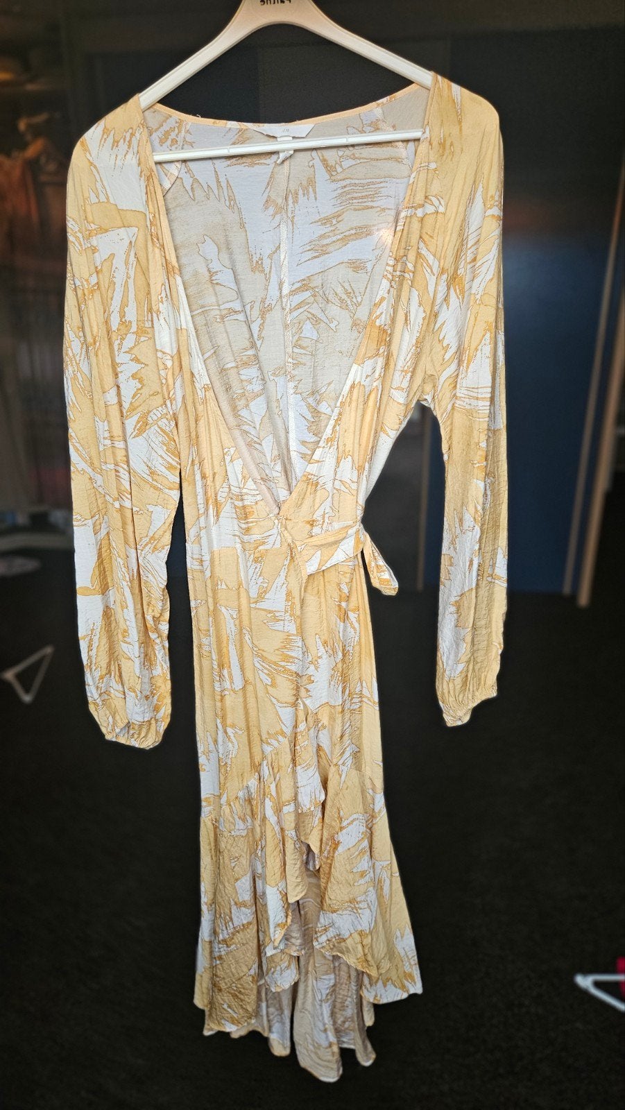 Zomerjurk van H&M maat L, Kleding | Dames, Maat 38/40 (M), H&M, Geel, Ophalen of Verzenden