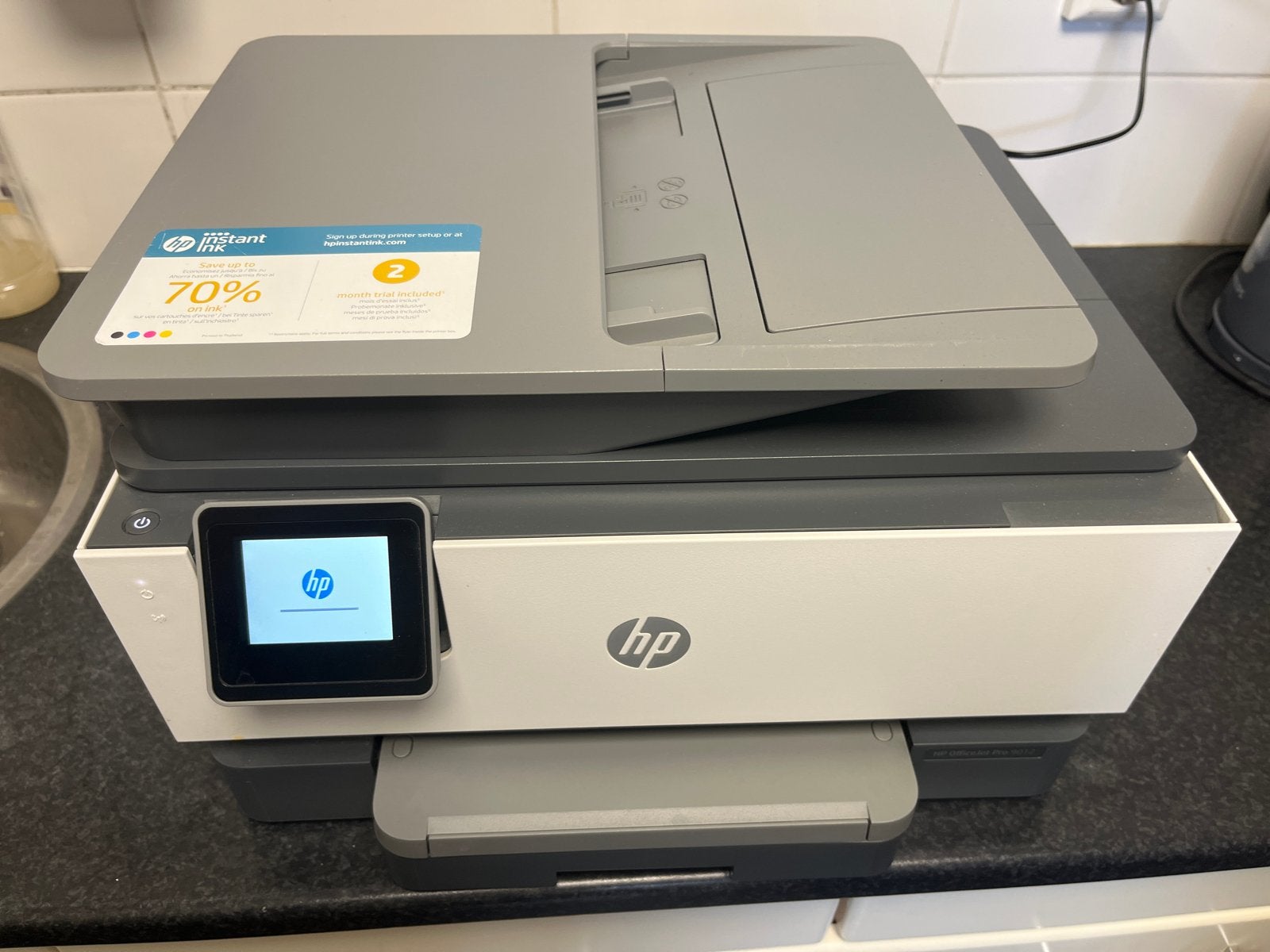 HP OfficeJet Pro 9012 All-in-One Printer - Inkt op, Gebruikt, Faxen, Inkjetprinter, All-in-one