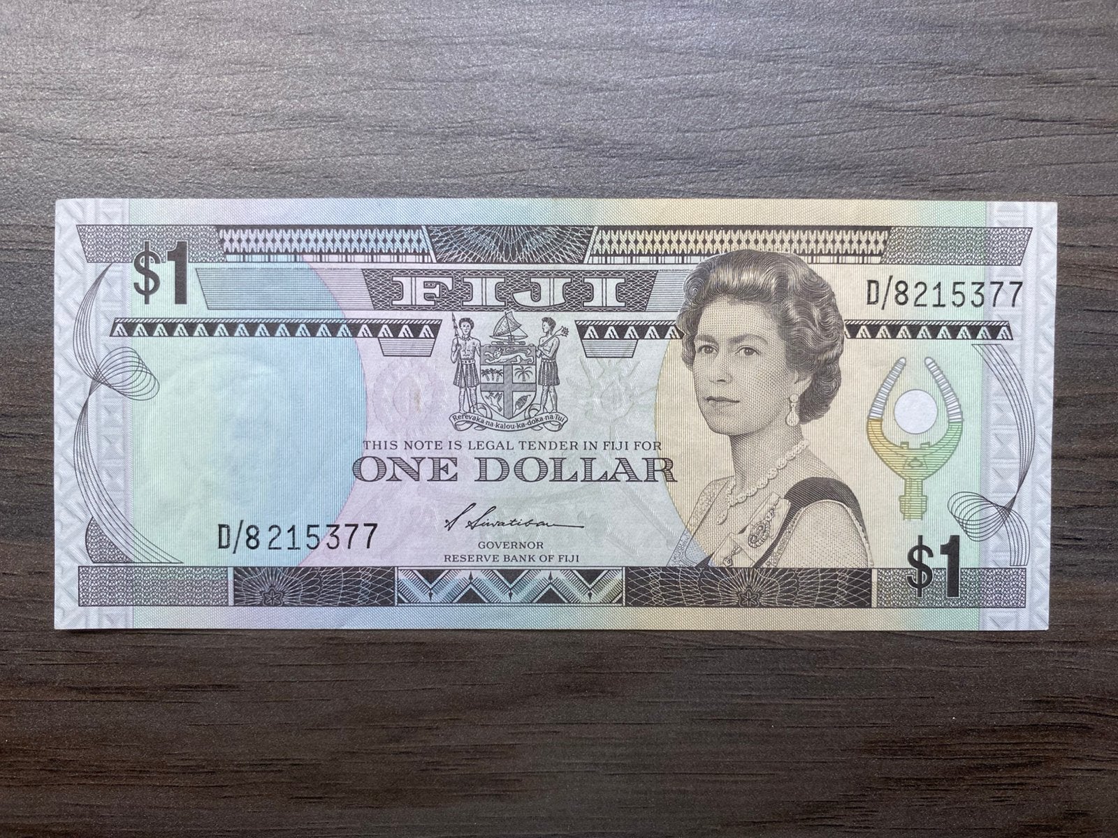1 Dollar Fiji ND 1987-1988 Bankbiljet p-86, Postzegels en Munten, Bankbiljetten | Oceanië, Ophalen of Verzenden, Los biljet