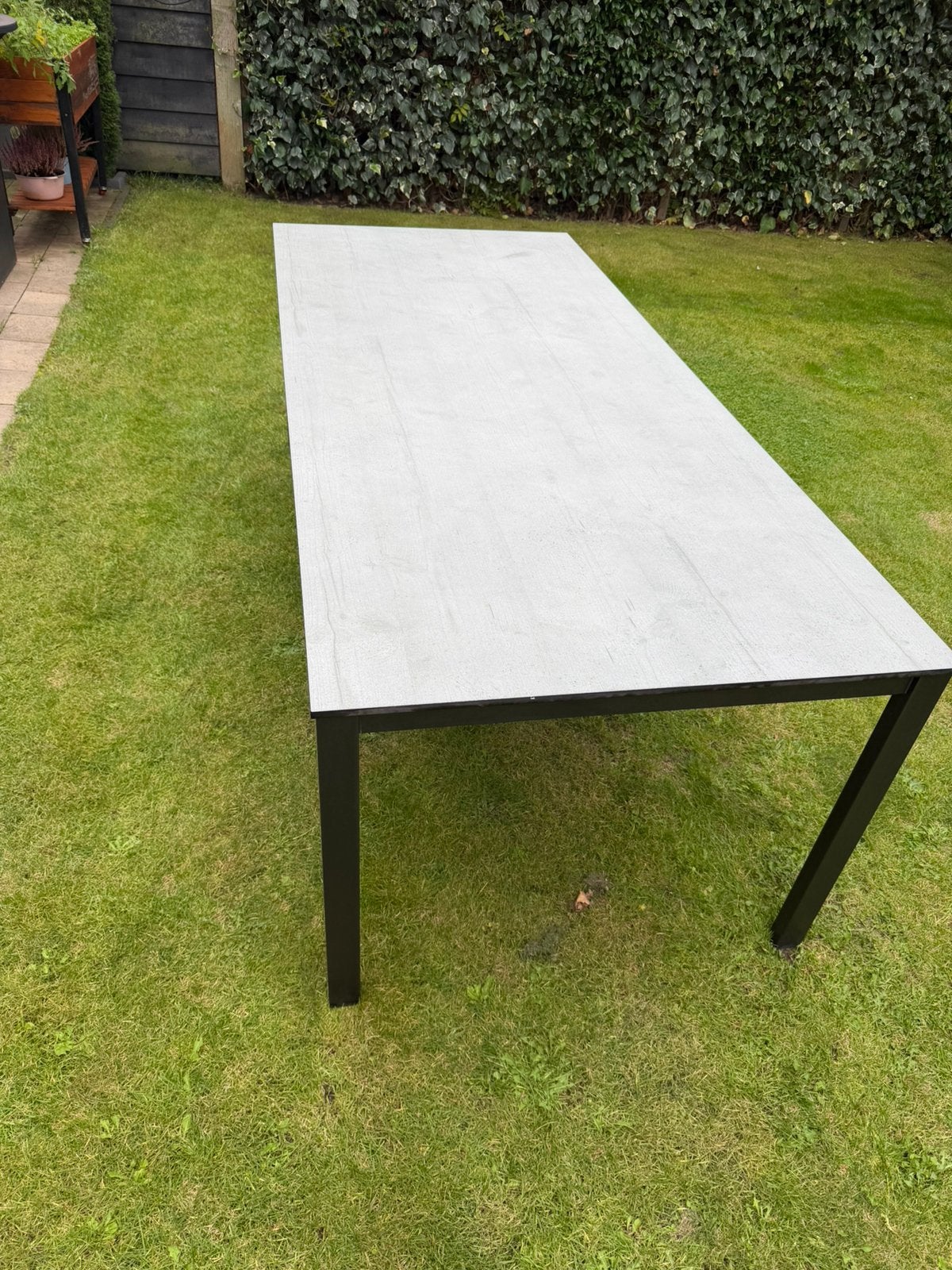 Tuintafel 220x95x74, Ophalen, Gebruikt, Rechthoekig, Aluminium