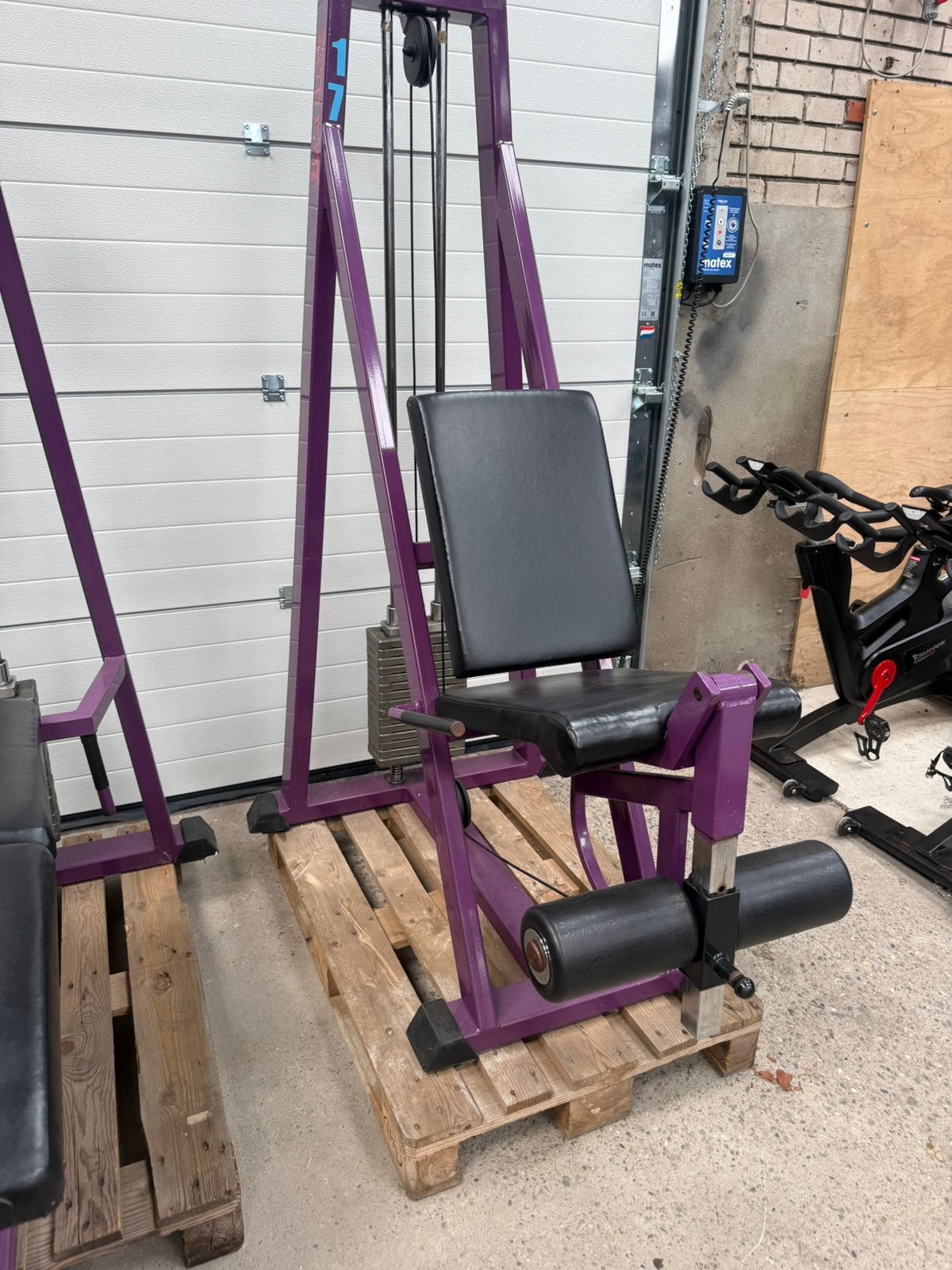 First class liggende leg curl en leg extension, fitness, Sport en Fitness, Ophalen, Benen, Gebruikt, First class