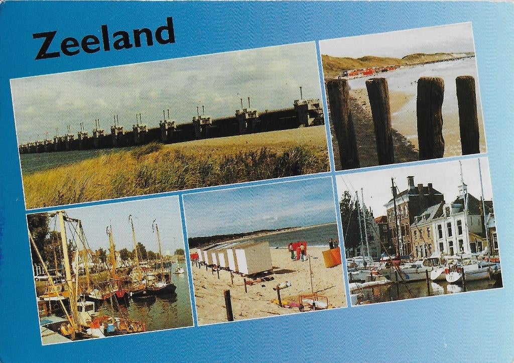 Ch098 gelopen ansichtkaart zeeland, Verzamelen, Ansichtkaarten | Nederland, Ophalen of Verzenden, 1960 tot 1980, Gelopen, Zeeland