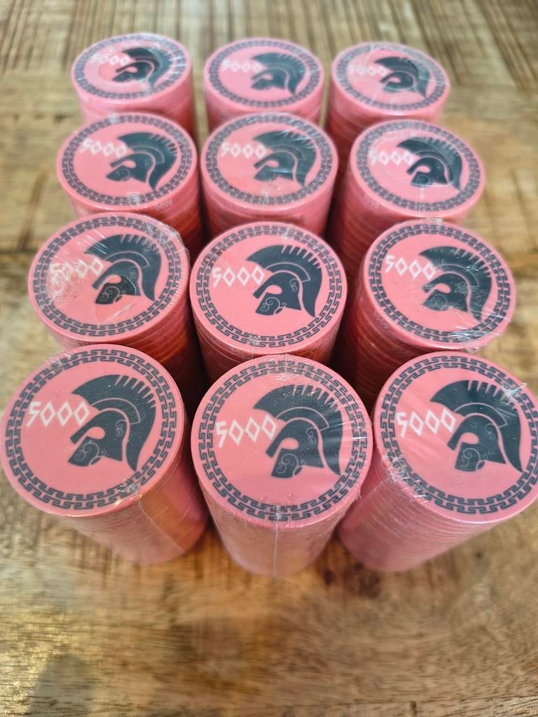 Set van 300 keramische pokerchips met waarde 5000, Ophalen of Verzenden, Nieuw