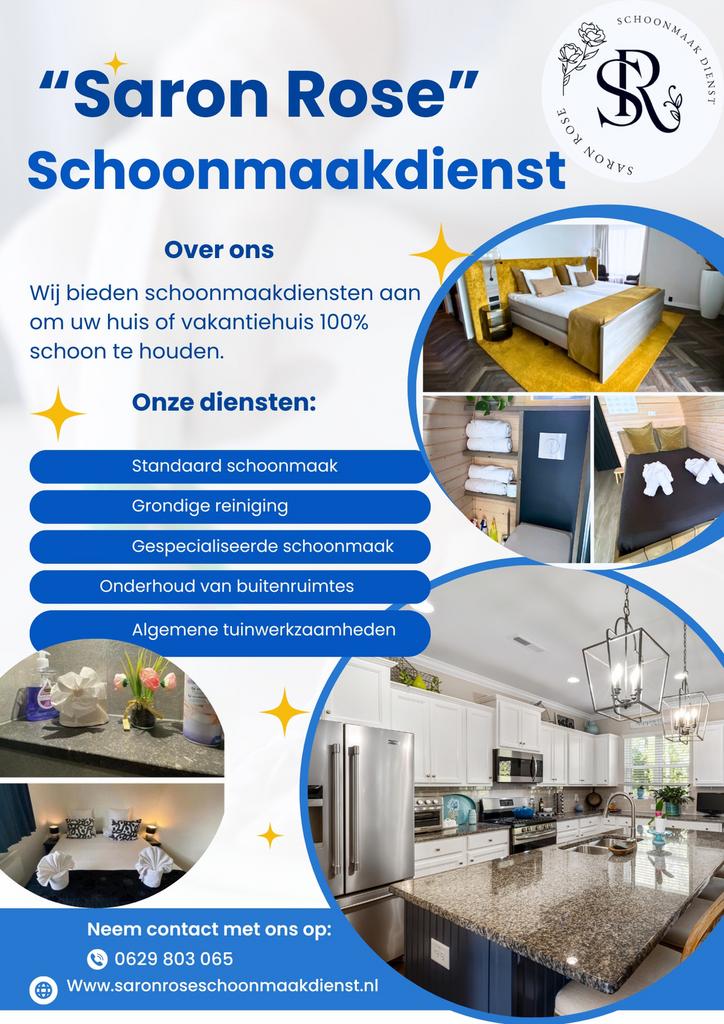 Ik bied mijn schoonmaakdiensten aan., 33 - 40 uur, Vanaf 10 jaar, Overige vormen