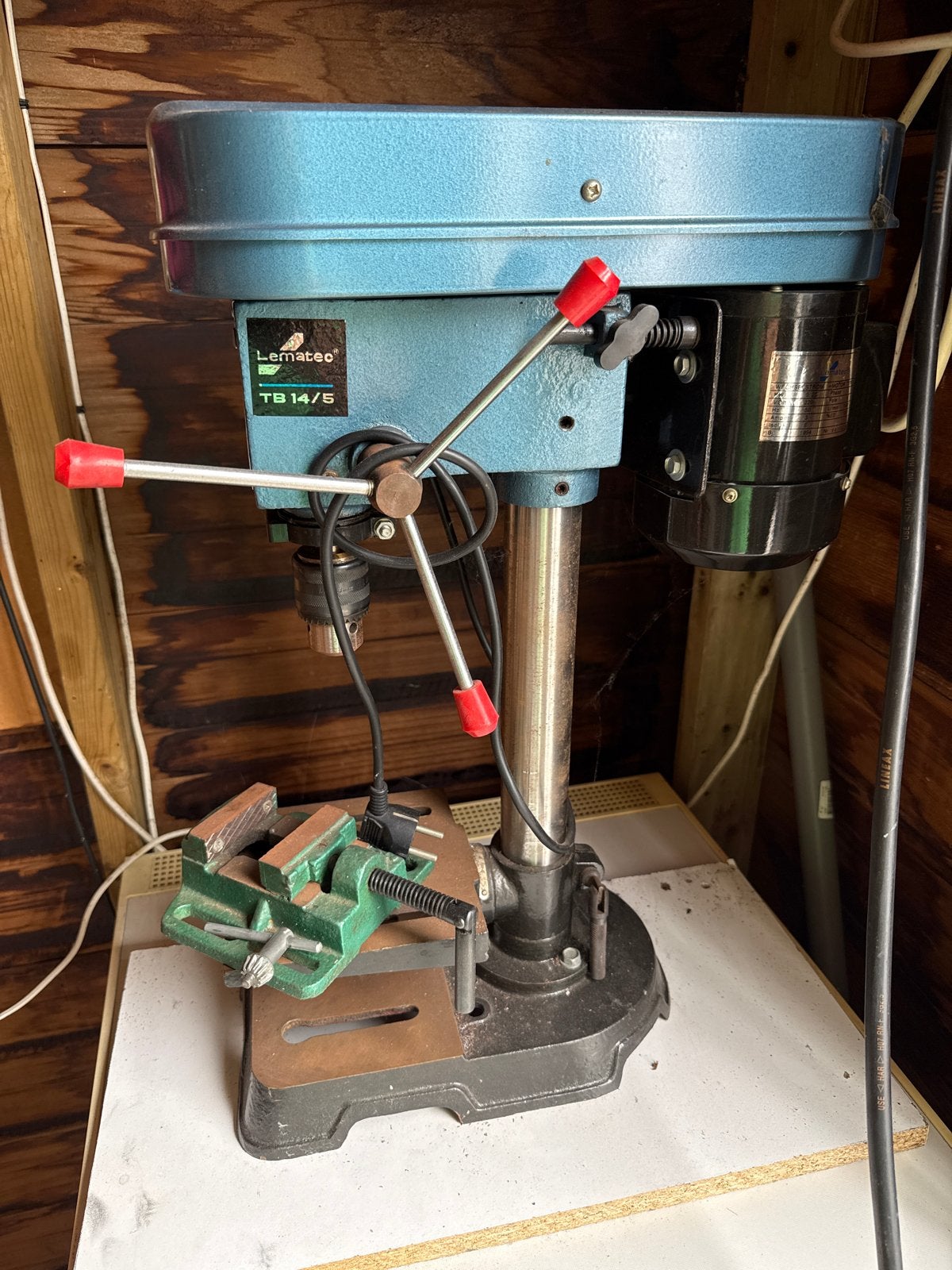 Lematec TB 14/5 Kolomboormachine - Gebruikt, Doe-het-zelf en Verbouw, Ophalen, Gebruikt, Minder dan 400 watt, Kolomboormachine