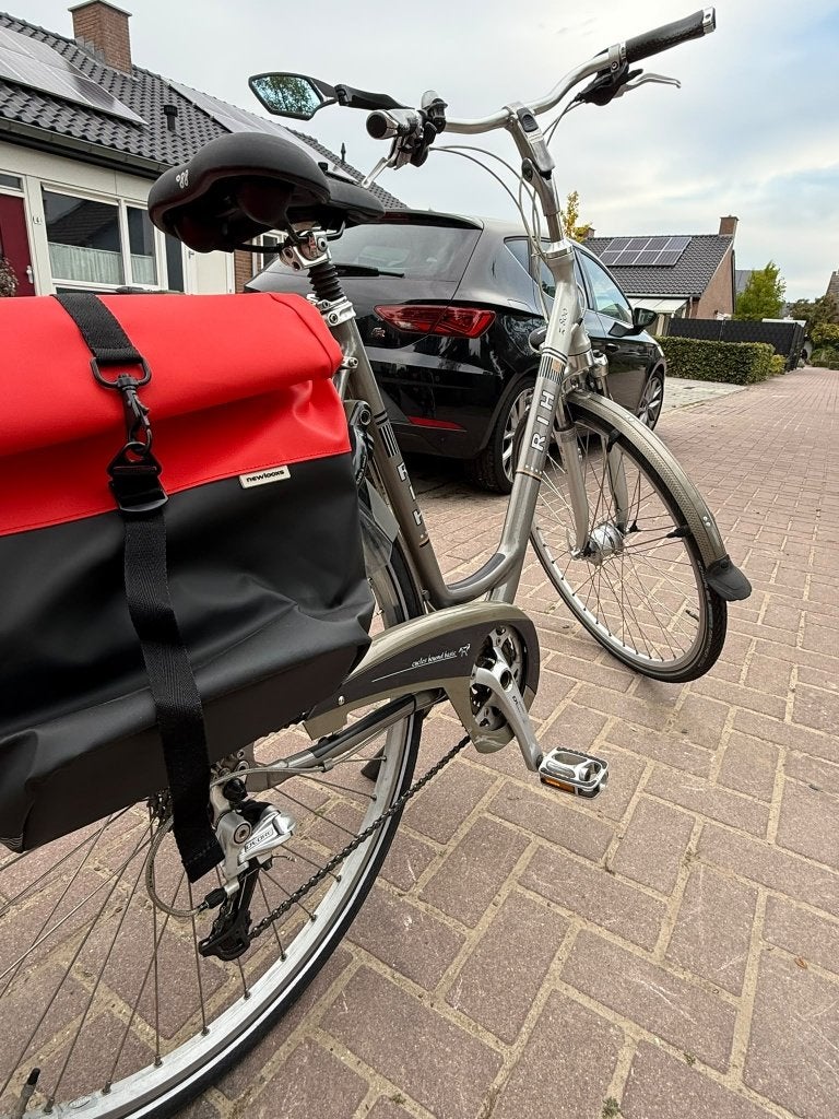 RIH fiets met versnellingen en fietstassen, Velgrem, Versnellingen, Ophalen, Overige merken