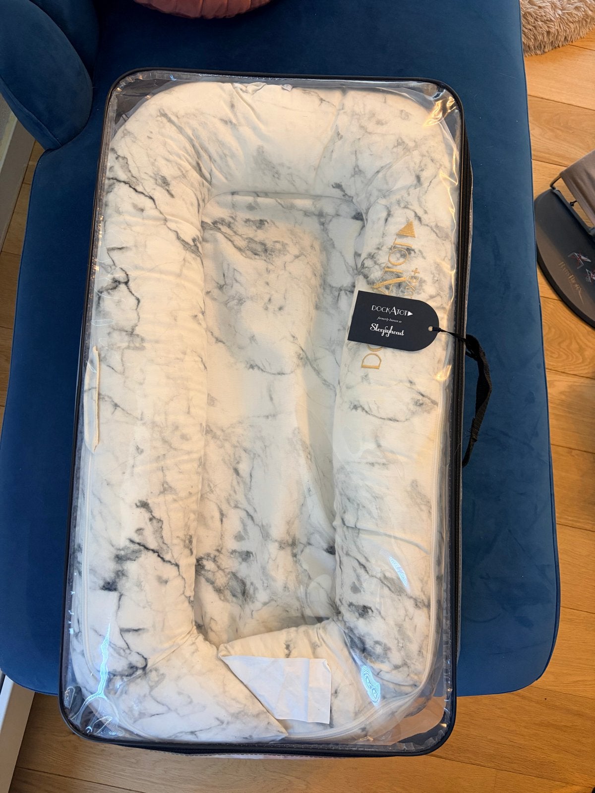 DockATot Deluxe+ babynestje wit marmer, Ophalen of Verzenden, Gebruikt, Overige typen