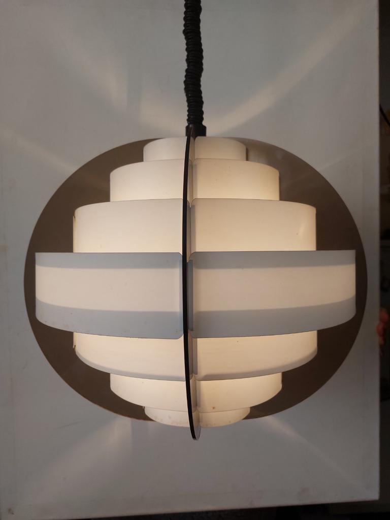 Vintage Deense design Brylle jacobson trek lamp, Kunststof, Gebruikt, 50 tot 75 cm, Deens design, Sputnik, Vintage