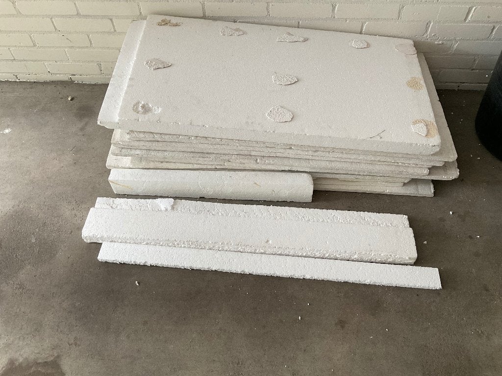 Isolatiemateriaal piepschuim, Nieuw, 5 tot 10 m², Muurisolatie, Piepschuim (Tempex)