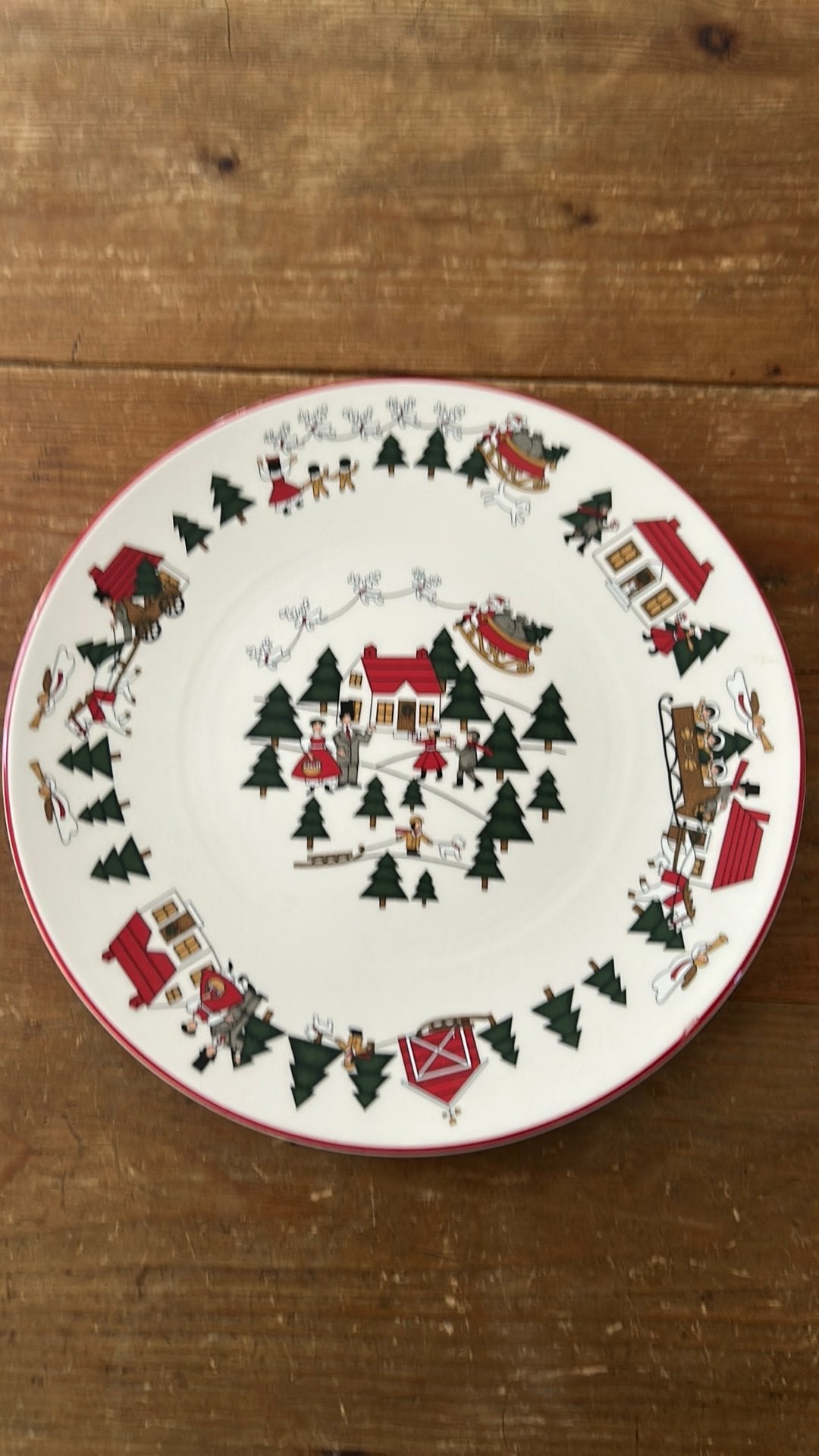 Mason’s Christmas Village 1983 taartschaal, Overige merken, Klassiek, Nieuw, Ophalen of Verzenden