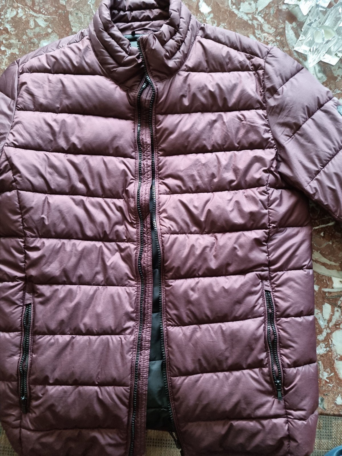 Bordeaux rood/Aubergine winterjas maat S. (The Sting), Ophalen of Verzenden, Zo goed als nieuw, The Sting, Rood