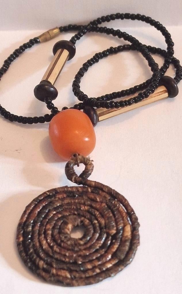 Ketting,  amber., Ophalen of Verzenden, Overige materialen
