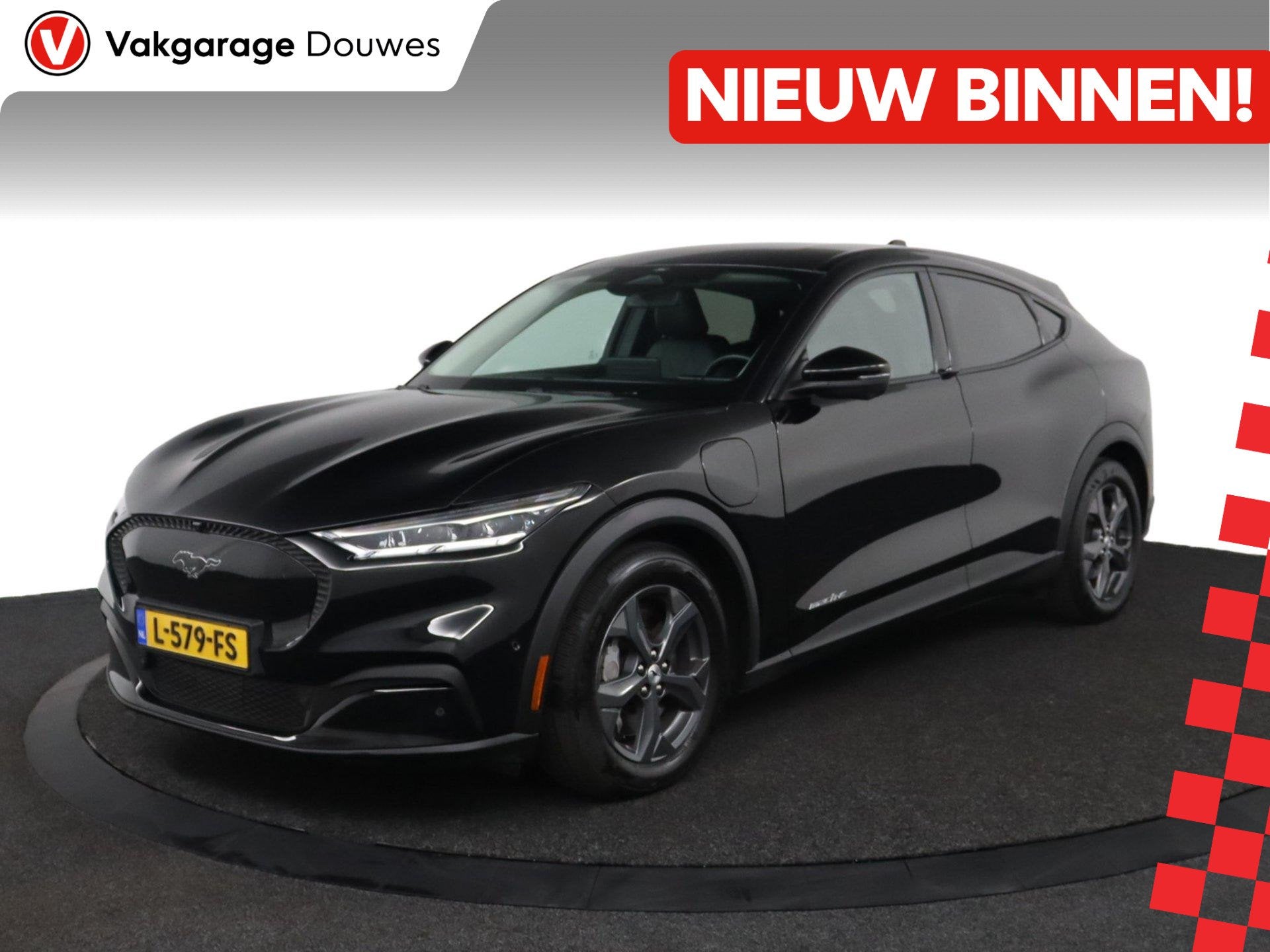 Ford Mustang Mach-E RWD 75 kWh |NAP|1e eigenaar|BTW|Bang&Olu, Auto's, Ford, Automaat, 750 kg, 258 pk, Zwart