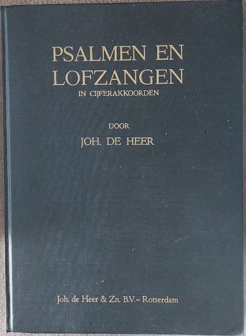 Psalmen en Lofzangen in cijferakkoorden - Johannes de Heer, Muziek en Instrumenten, Bladmuziek, Ophalen of Verzenden, Gebruikt