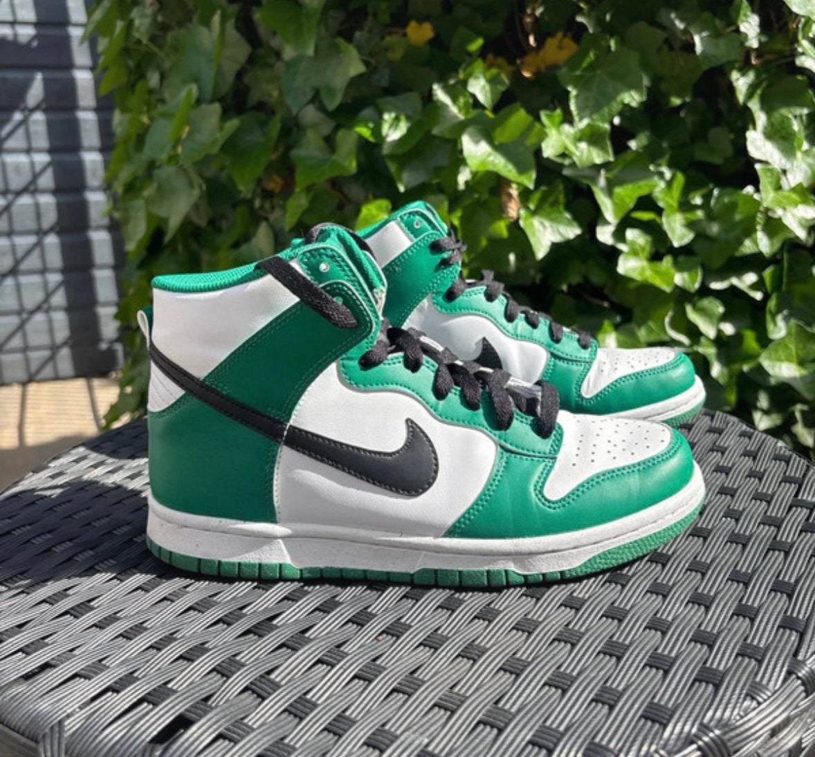 Nike high dunk, Ophalen of Verzenden, Groen, Sneakers of Gympen, Zo goed als nieuw