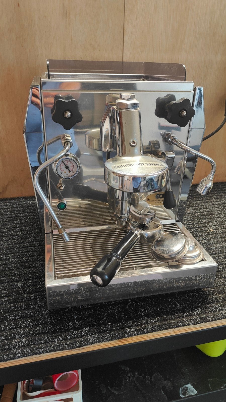 ECM Giotto - service gehad, Ophalen, Espresso apparaat, Zo goed als nieuw, 2 tot 4 kopjes