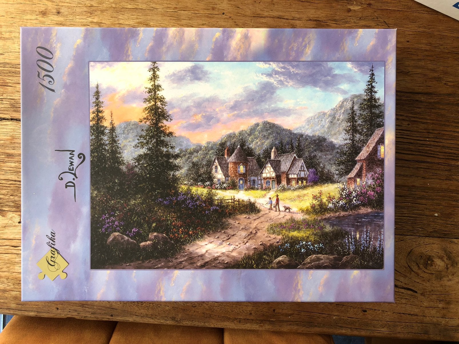 Grafika puzzel cottage, Ophalen of Verzenden, 500 t/m 1500 stukjes, Zo goed als nieuw, Legpuzzel