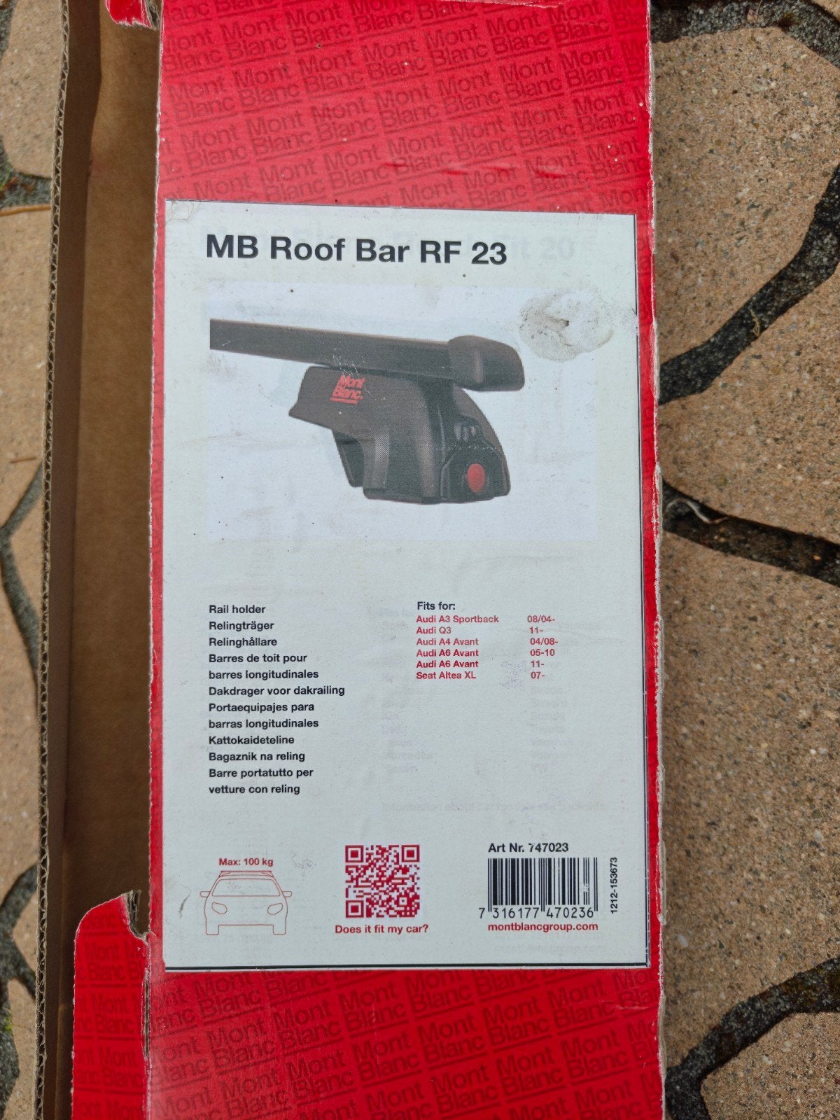 Dakdragers Mont Blanc voor o.a. Audi A3, A4, A6, Q3, Seat, Auto diversen, Dakdragers, Ophalen of Verzenden, Gebruikt