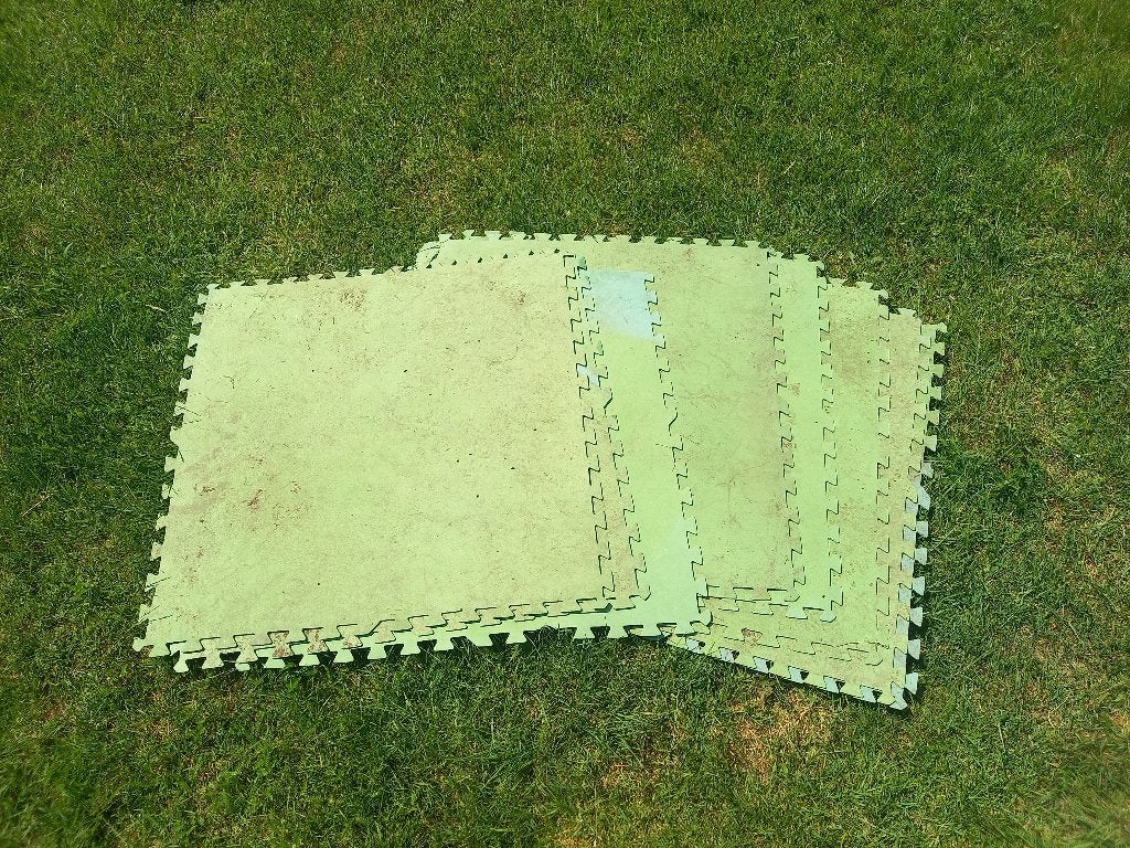 8x Vloertegels voor opzetzwembad, Ophalen, Gebruikt, Overige typen