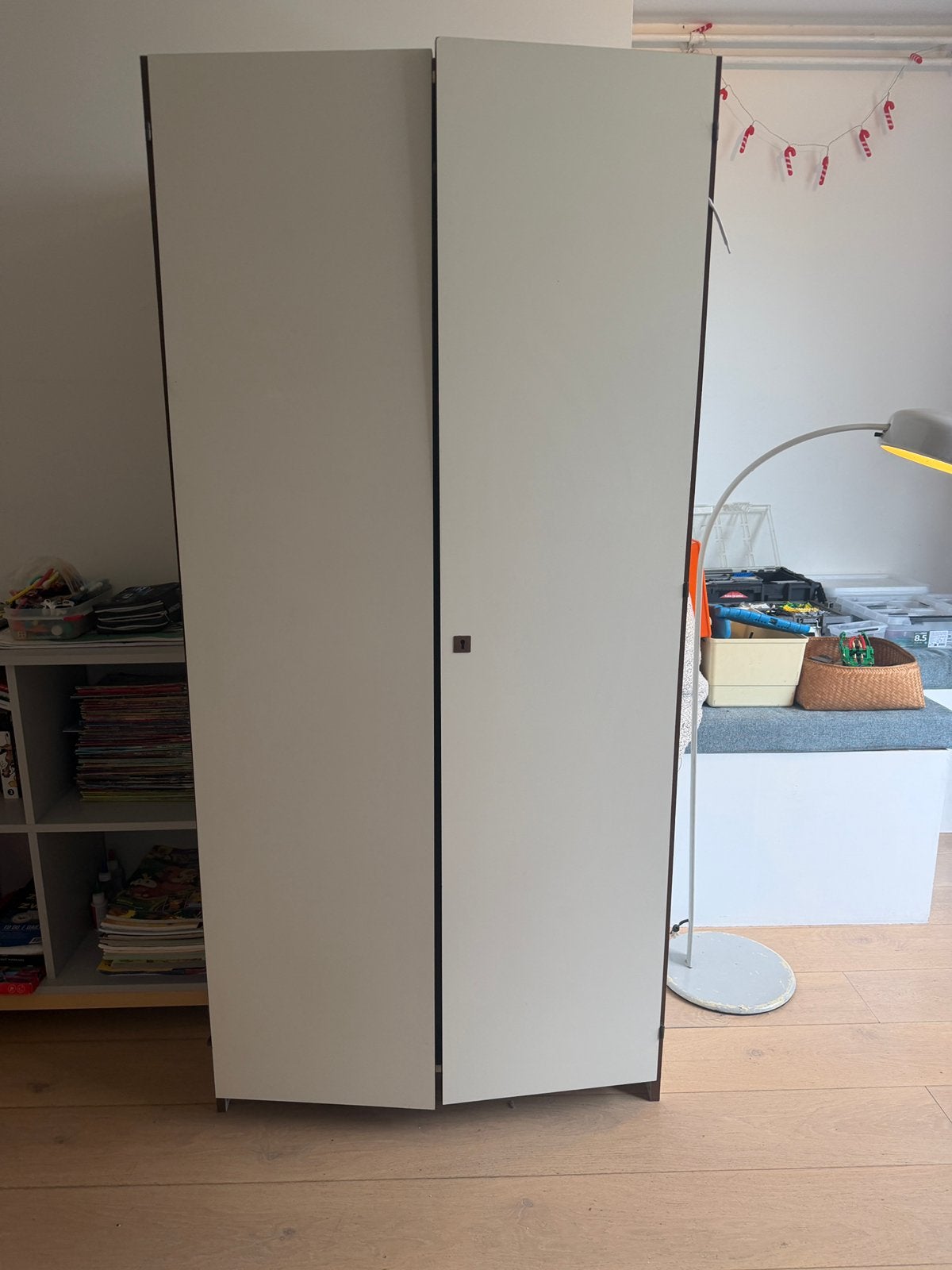 Vintage retro klerenkast ‘60, Zo goed als nieuw, Minder dan 100 cm, 25 tot 50 cm, 50 tot 100 cm