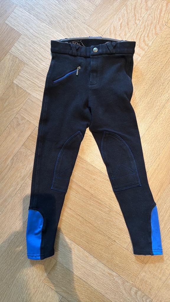 Paardrijbroek Q essentials zwart mt 116, Dieren en Toebehoren, Paardrijkleding, Kinderen, Dressuur, Zo goed als nieuw, Onderkleding