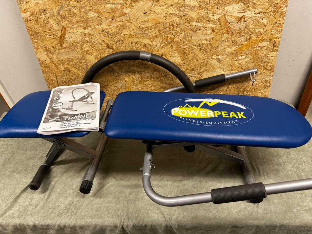 Powerpeak Buikspiertrainer Sit-upBank Incl Handleiding- ReK4, Ophalen, Rug, Overige typen, Zo goed als nieuw