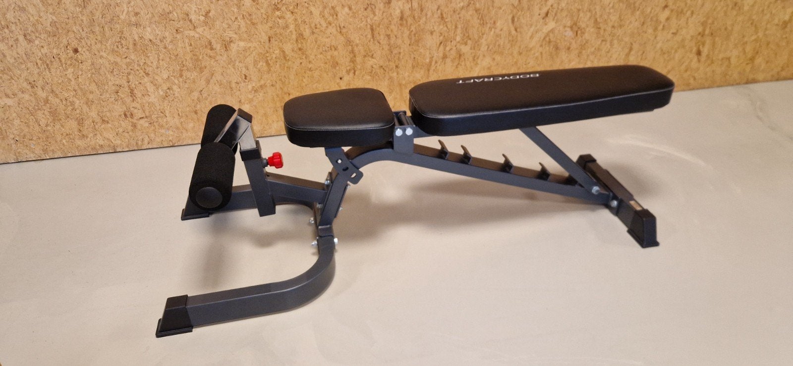 BodyCraft Verstelbare Trainingsbank Flat / Inc / Decline, Ophalen, Zo goed als nieuw, Krachtstation