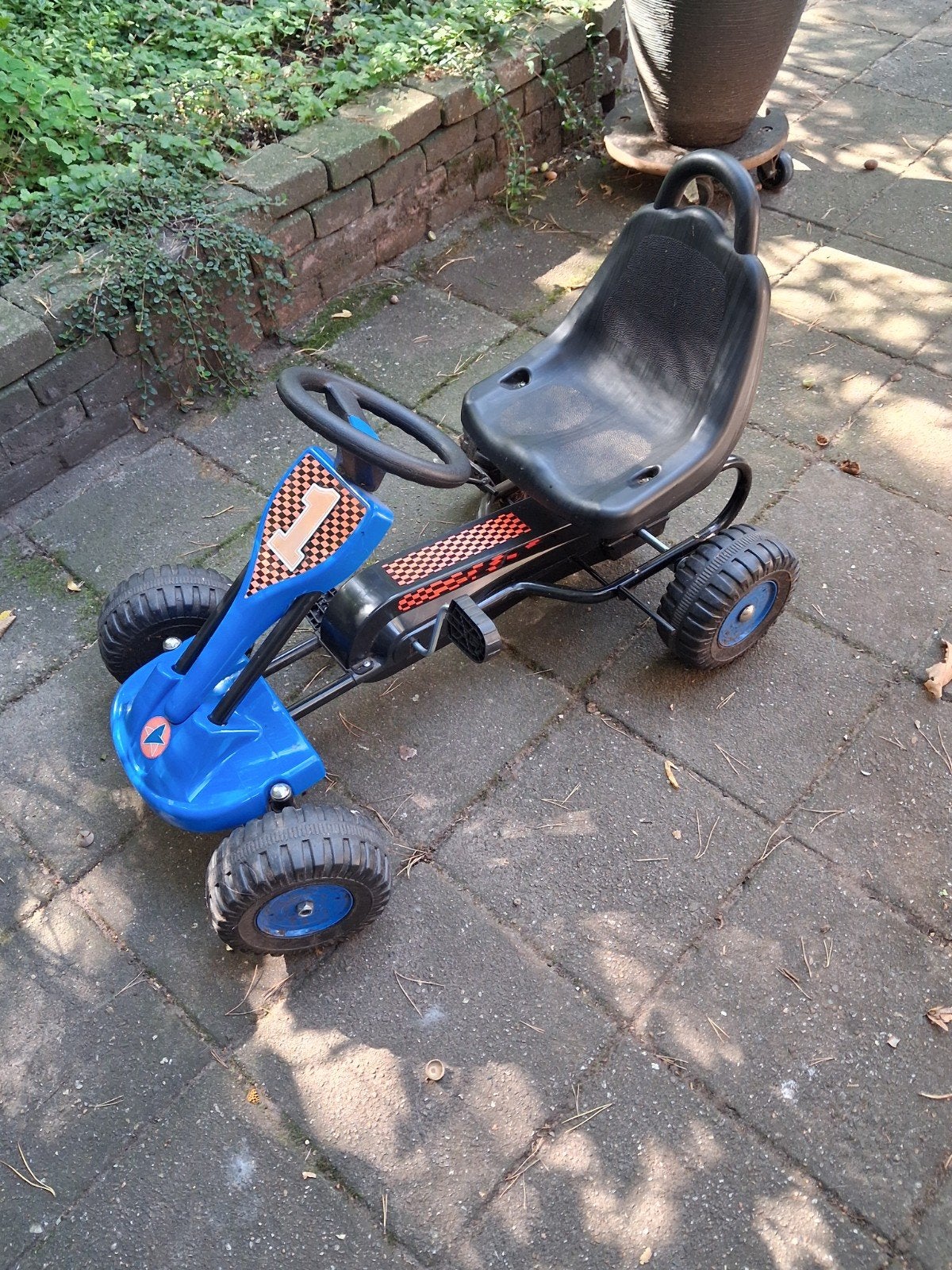 Blauwe skelter metskelter, Kinderen en Baby's, Ophalen, Zo goed als nieuw, Overige merken