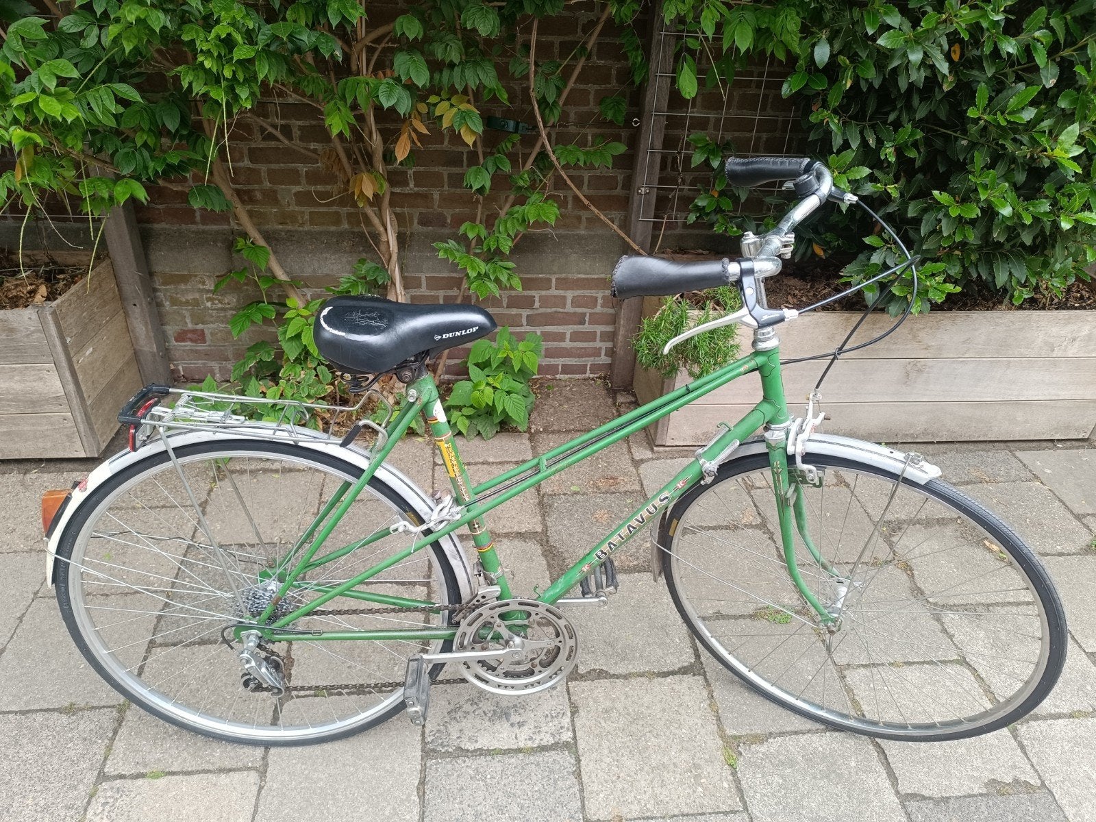 Batavus toerfiets - Groen - Gebruikt, Fietsen en Brommers, Ophalen, Velgrem, Versnellingen, Batavus