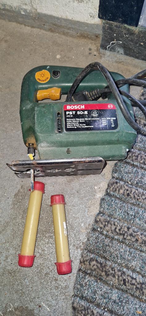 Decoupeerzaag + zaagjes / PST 50-E, Doe-het-zelf en Verbouw, Gereedschap | Zaagmachines, Ophalen, Gebruikt, Decoupeerzaag, 30 tot 70 mm