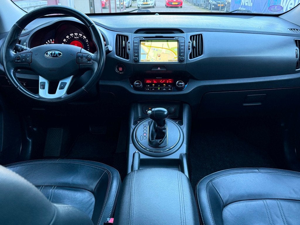 Kia Sportage 2.0 Super Pack |1e Eigenaar|Trekhaak|Leder|STLv, Gebruikt, Zwart, 4 cilinders, Leder