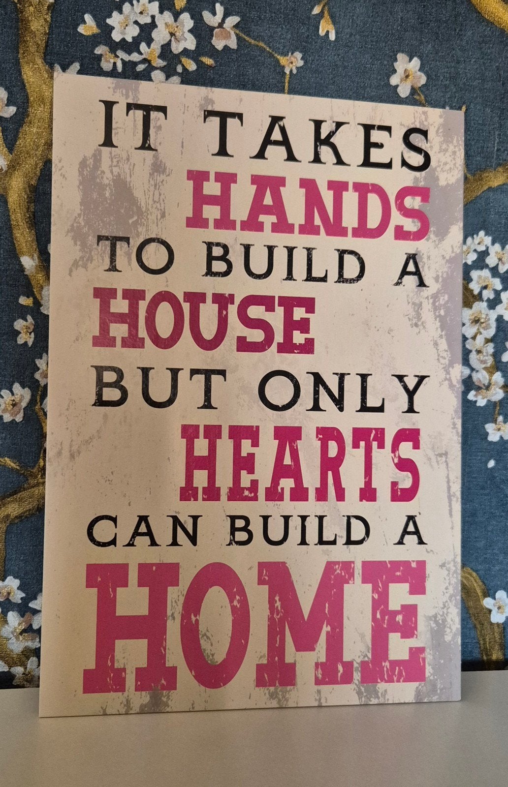 Decoratief bord met inspirerende quote, Meerkleurig, Ophalen of Verzenden, Zo goed als nieuw, Modern