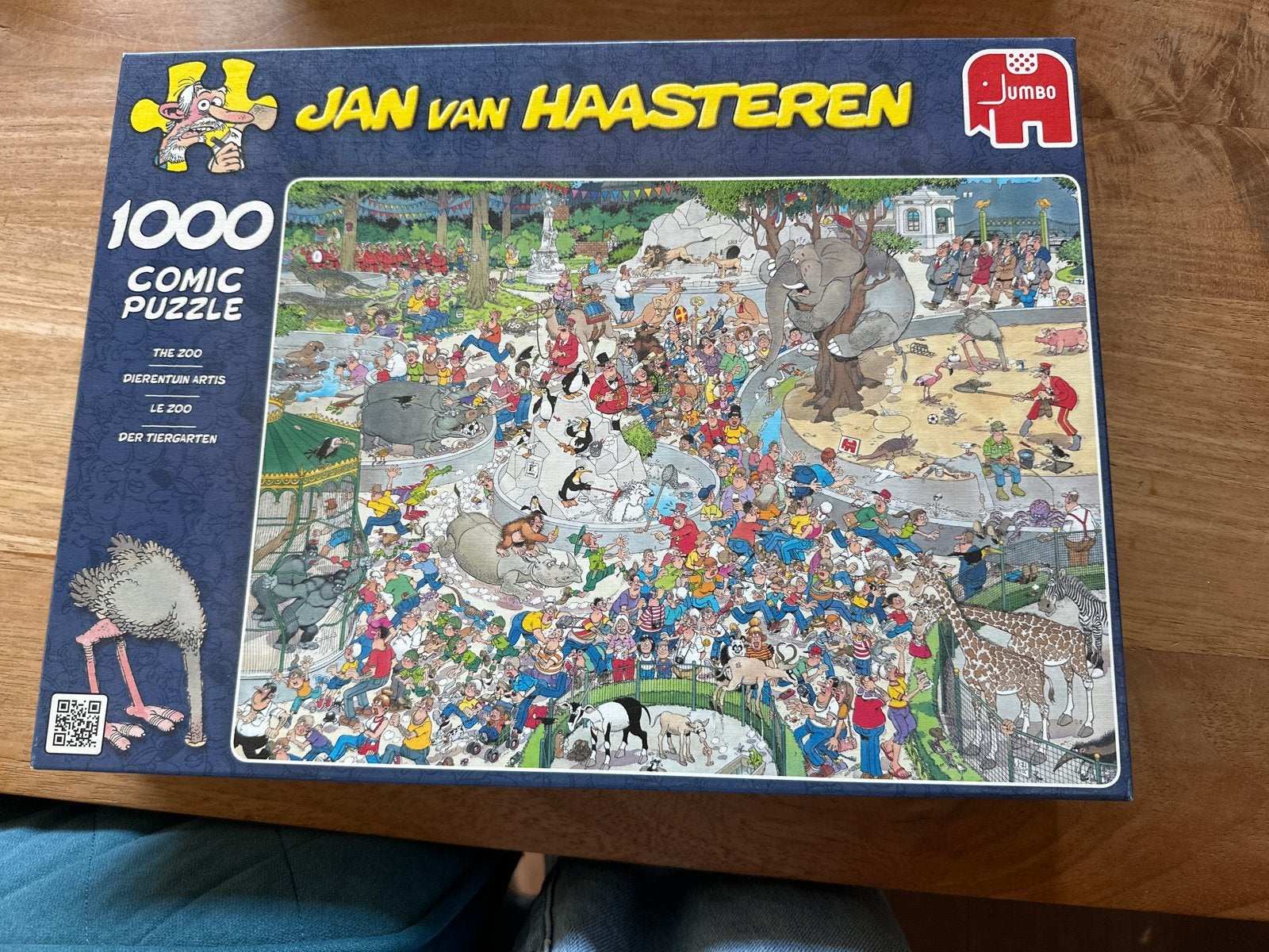 Jan van Haasteren De Zoo 1000 stukjes legpuzzel, Ophalen of Verzenden, 500 t/m 1500 stukjes, Gebruikt, Legpuzzel