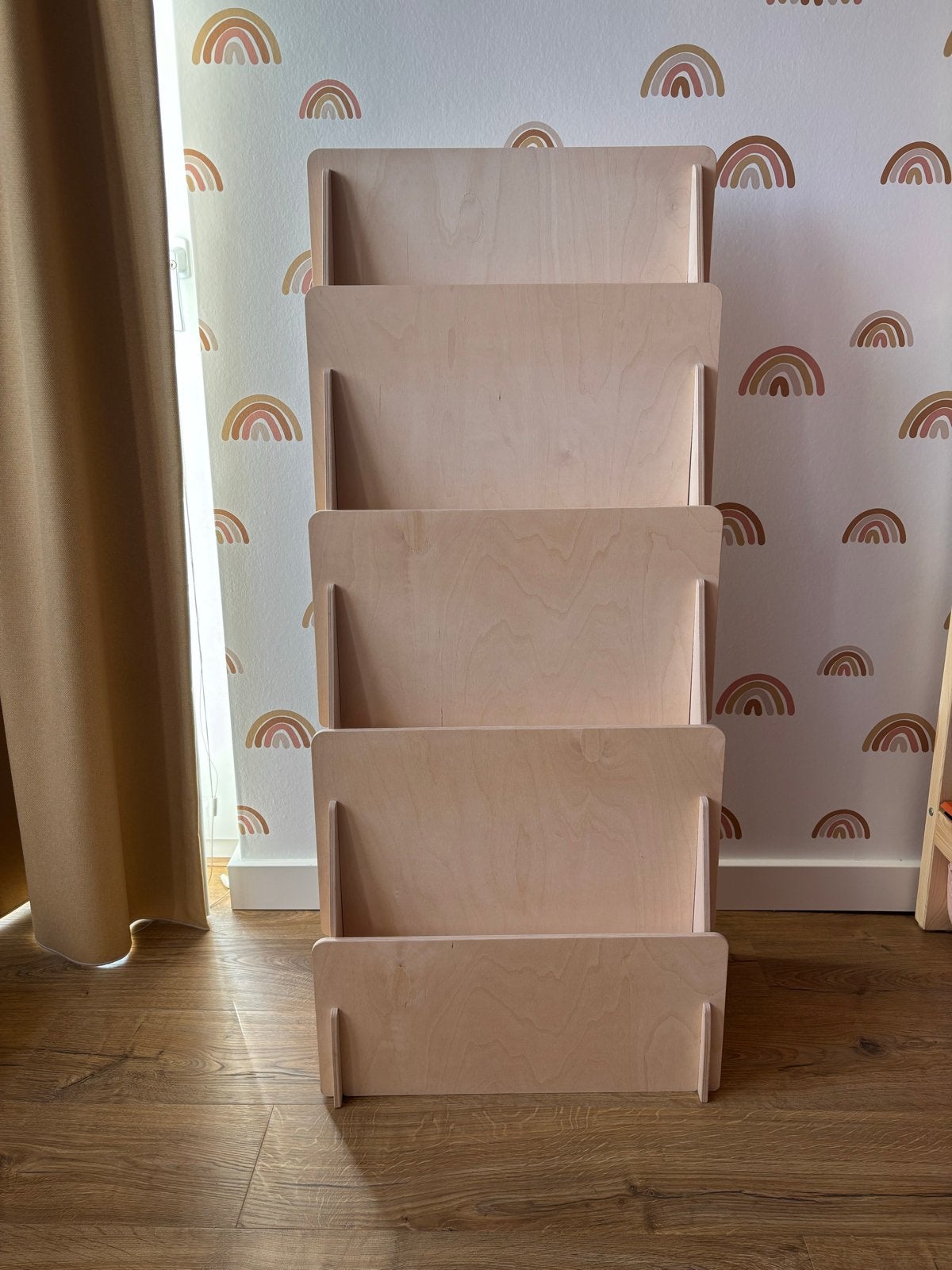 Houten Multiplex boekenrek kast montessori, Ophalen, 105 cm of meer, Zo goed als nieuw, Minder dan 50 cm
