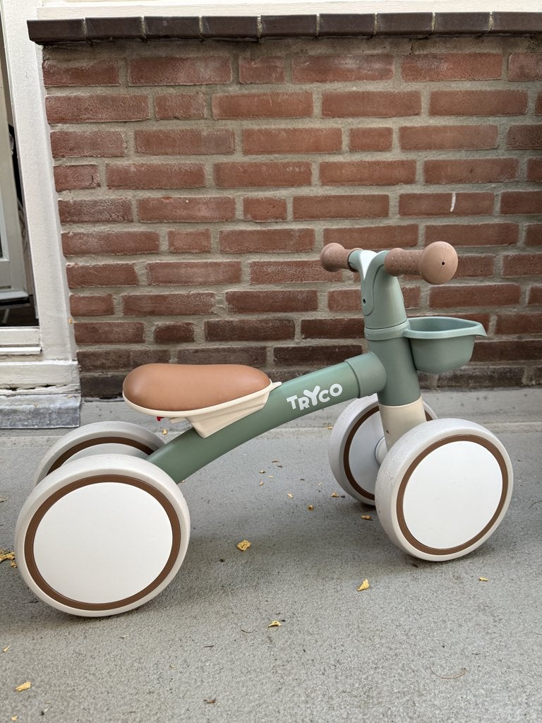 Tryco First Bike Luna Loopfiets - Stone Green, Ophalen, Nieuw, Loopfiets