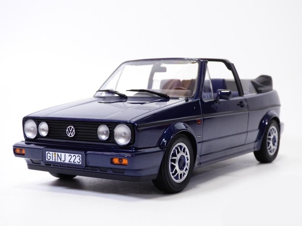 Volkswagen Golf Cabriolet 1992 Blauw Modelauto 1/18 Norev, Hobby en Vrije tijd, Modelauto's | 1:18, Nieuw, Auto, Norev, Ophalen of Verzenden