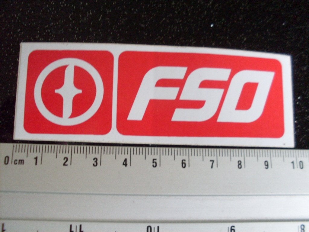 sticker FSO logo, Verzenden, Zo goed als nieuw, Merk