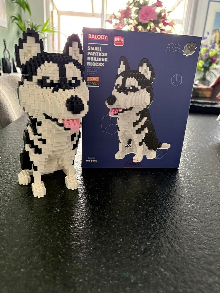 Balody Husky Bouwstenen Set - Zo Goed Als Nieuw, Zwart, Dieren, Ophalen of Verzenden, Zo goed als nieuw