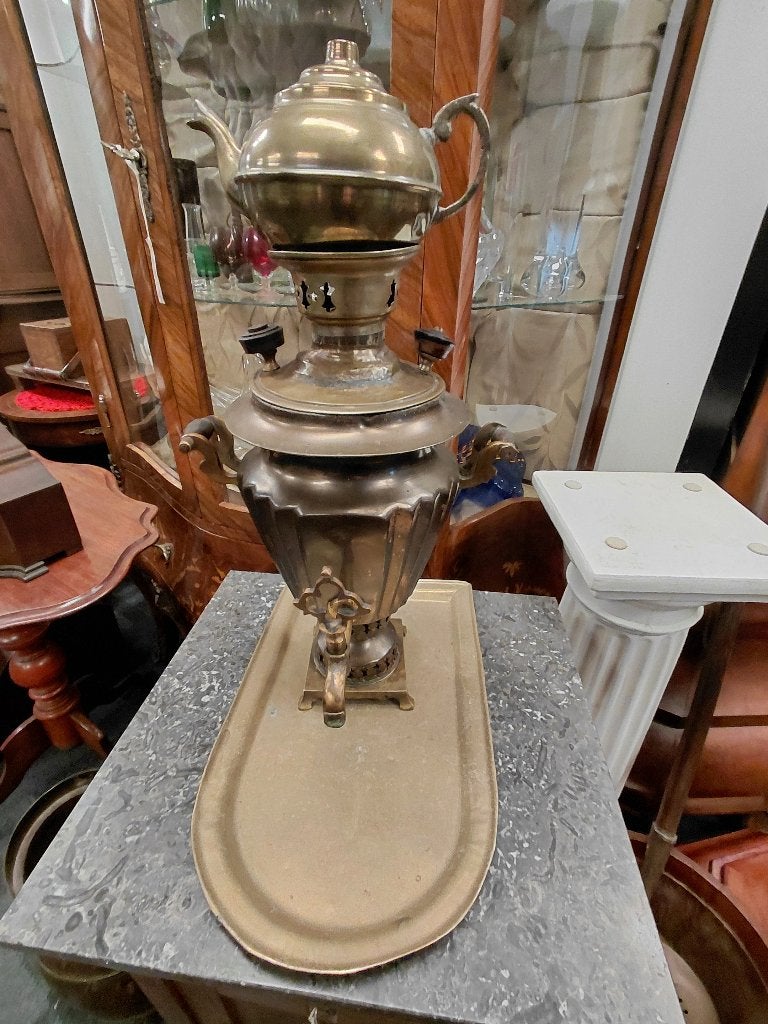 Antieke koperen samovar, koffiezetapparaat., Antiek en Kunst, Antiek | Koper en Brons, Koper, Verzenden