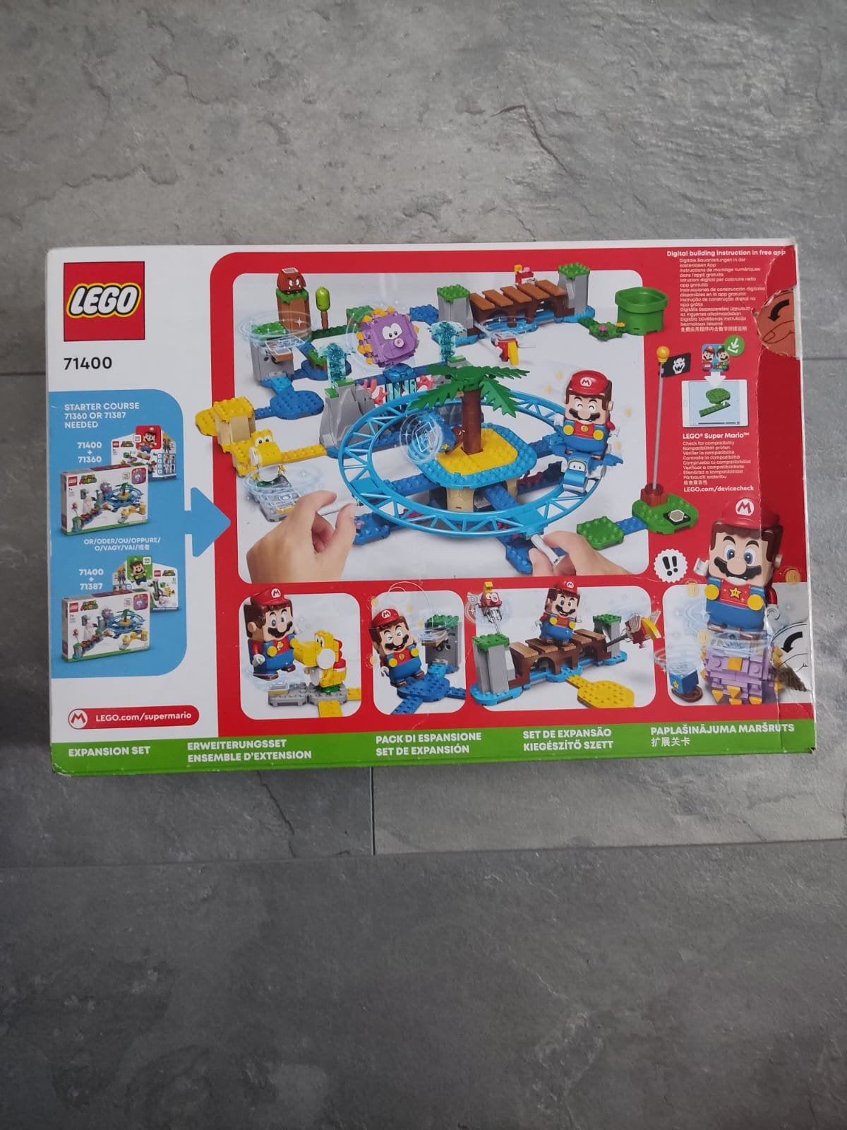 Mario achtbaan lego, Ophalen of Verzenden, Meer dan 50 stukjes, Zo goed als nieuw, 6 jaar of ouder