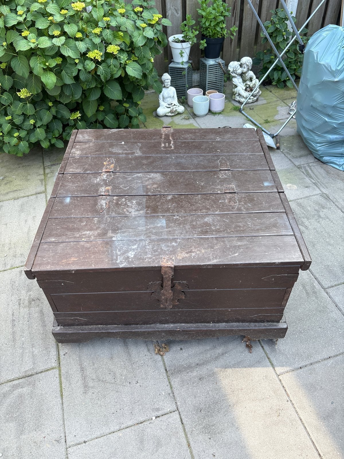 Gratis Vintage houten kist - Ideaal voor opslag of decoratie, Ophalen
