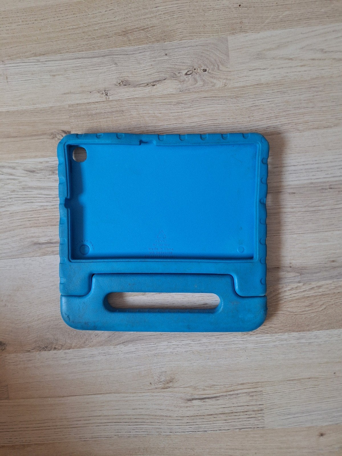 Blauwe tablet hoes met handvat - Gebruikt 10 inch, Computers en Software, 10 inch, Gebruikt, Onbekend, Bescherming voor- en achterkant