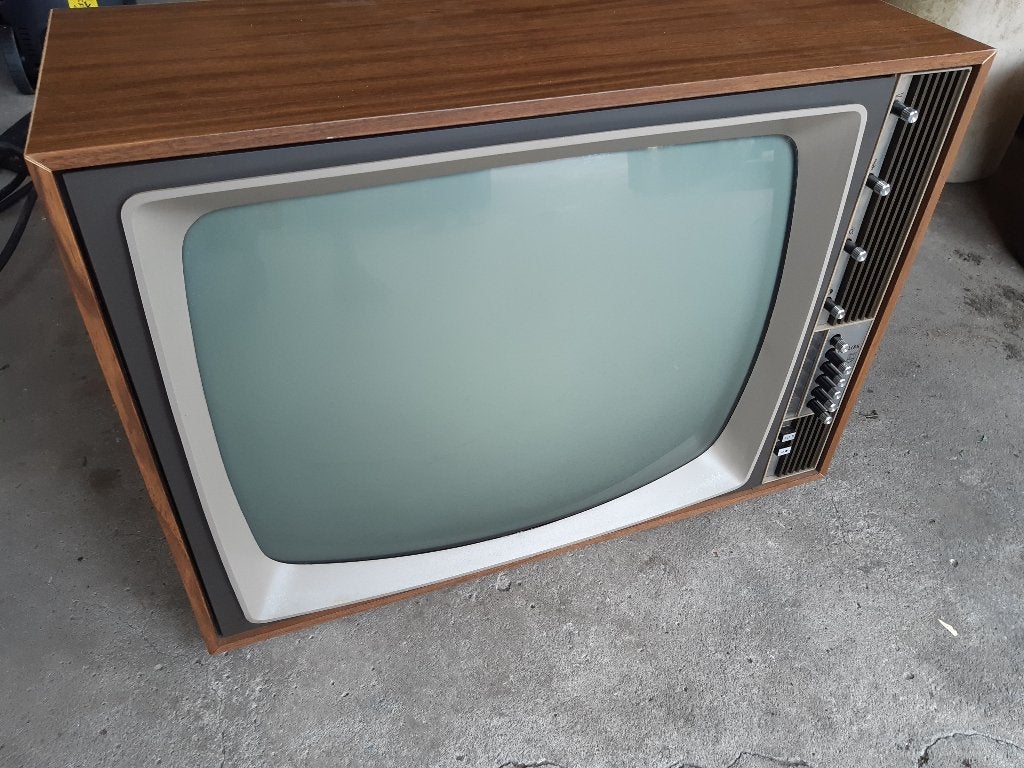 retro vintage zwart-wit beeldbuis tv jaren 60, Ophalen, Gebruikt, 40 tot 60 cm, Philips
