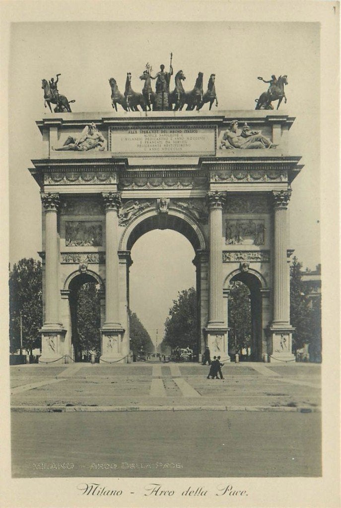 701-489-007 Milano Arco della Pace, Ophalen of Verzenden, Voor 1920, Frankrijk