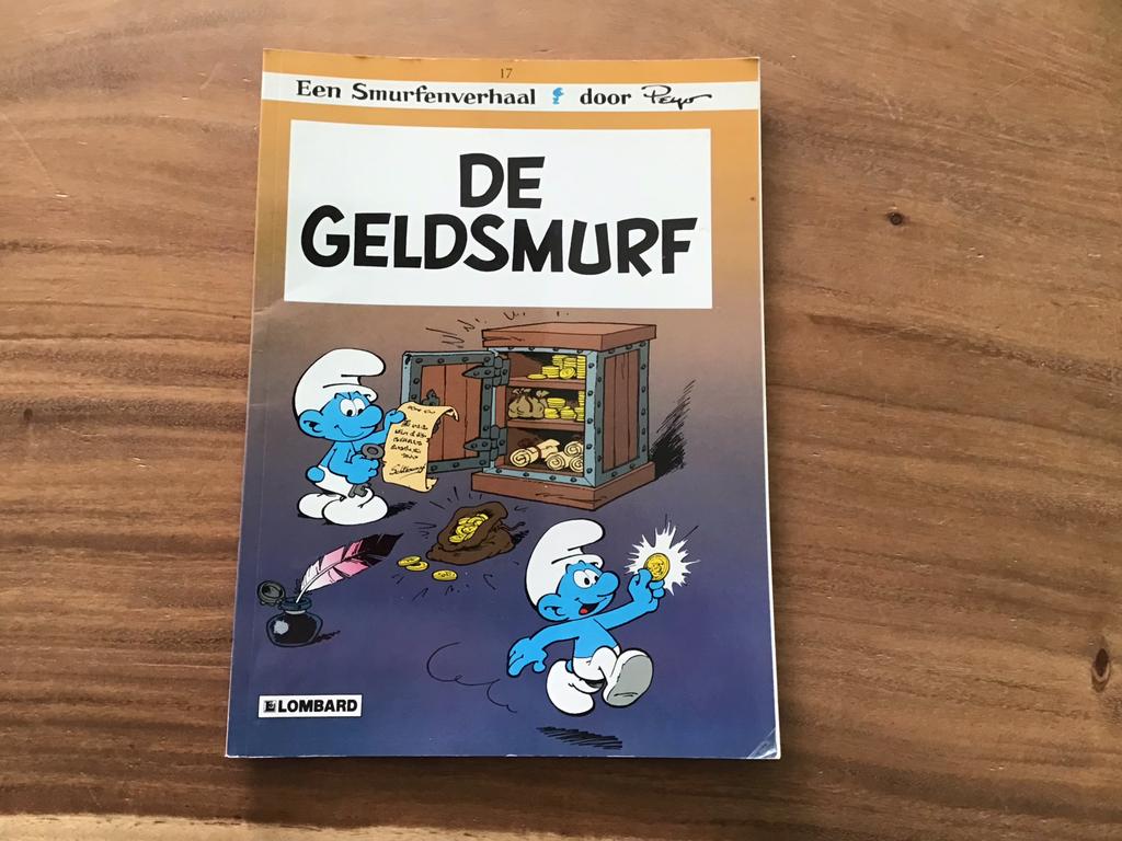De Geldsmurf - Een Smurfenverhaal door Peyo, Eén stripboek, Ophalen of Verzenden, Gelezen
