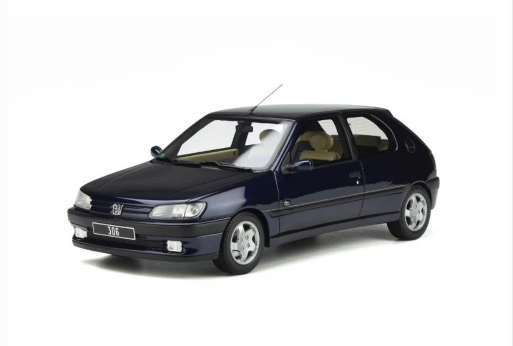 Peugeot 306 Eden Park BLAUW 1995 OTTO MOBILE 1/18 ref. OT385, Hobby en Vrije tijd, Verzenden, Nieuw, Auto, OttOMobile