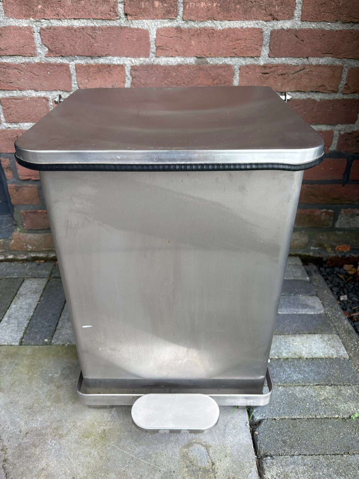 Pedaalemmer RVS HACCP 36 liter - Hygiënisch & Duurzaam, Gebruikt, Met pedaal, Ophalen of Verzenden, Rvs