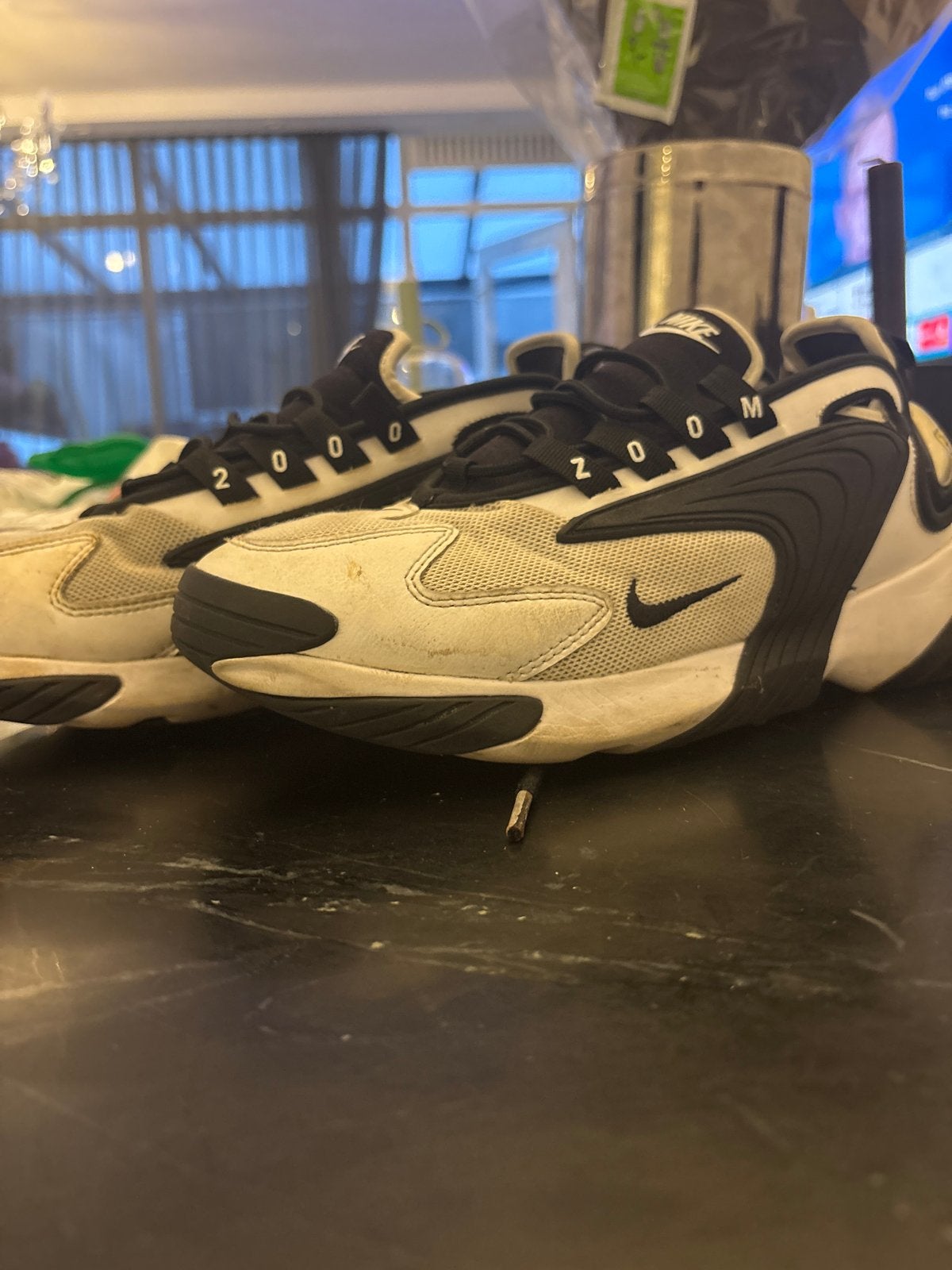 Nike Zoom 2K Sneakers - Zwart/Wit, Zwart, Ophalen of Verzenden, Sneakers of Gympen, Gedragen